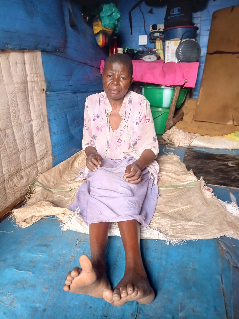 Deltager i projektområdet i Uganda